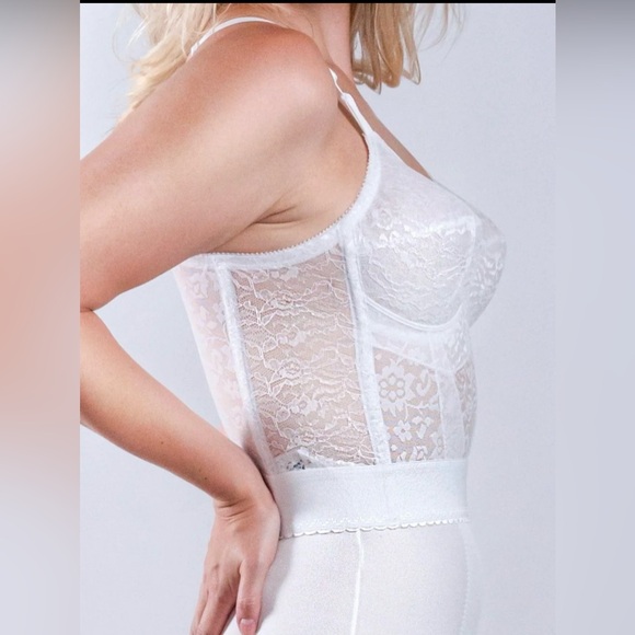 💄 RAGO Longline Wireless Expandable Cup Bra Retro Vintage Madmen - Picture 6 of 8